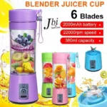 6 Blade Mini Portable USB Juicer Blender