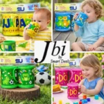 Cute pack of 2-piece kids plastic mug set