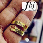 Heart Double Name Ring