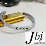 Hexagon curve bangle