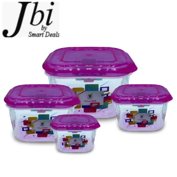 Smart Food Boxes Smart Food Box-Square-4 in 1 Set – Just Bring Its