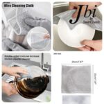 Dish cloth silver wire cleaning wash towel