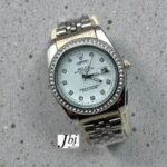 Stone Dial Bezel Rolex Mens Watch