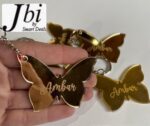 Customize Name Butterfly Keychain - Image 2