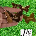 Customize Name Butterfly Keychain