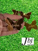 Customize Name Butterfly Keychain