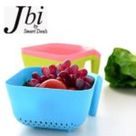 Plastic Drain Fruits & Vegetables Washing Basket - Image 5