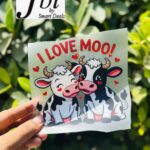 Dtf I Love Moo Print
