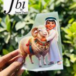 Dtf Arabic Boy With Sheep Print