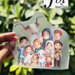 Dtf Cow With Kids Print