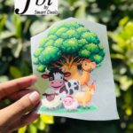 Dtf Animals With Tree Print
