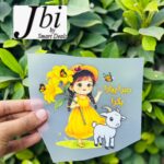 Dtf Girl With Cute Goat Print