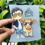 Dtf Smart Boy With Cow Print