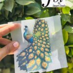 Dtf Beautiful Peacock Print
