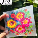 Dtf Yellow And Pink Flowers Print