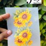 Dtf Sunflower Print