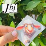 Dtf Fluffy Sheep Print