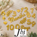 Capture Precious Moments with Our Golden Acrylic Milestone Props! - Image 3