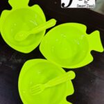 Pack Of 3 Fish Bowl Set 3 Bowl 1 Spoon 1 Forks