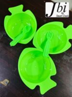 Pack Of 3 Fish Bowl Set 3 Bowl 1 Spoon 1 Forks - Image 2
