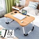Wooden Gaming Laptop Table With Fan And Simple For Bed Foldable Stand Ergonomic Portable Drawing Notebook Reading - Image 2