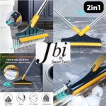 Multicolor Bathroom Cleaning Brush with Wiper, 2 in 1 Tiles Cleaning Brush - Image 3
