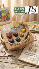 Drawing Book + 6 Heart Crayons Set - Image 3