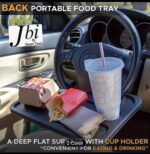 Steering Wheel Dining Food Tray for Car Driver and Passenger Car Table Desk Tray / Vehicle Seat Mount Laptop Desk - Image 3