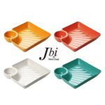Snack Plate Plastic Dinner Plates Clear Plastic Tray Pack Of 4 - Image 2