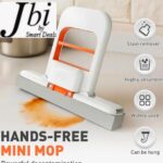 Hand Press Mini Foldable Desktop Mop Self Wringing | Portable Sponge Mop