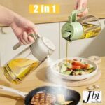 2 In 1 Oil Kettle, Oil Pot, Kitchen Oil Spray Bottle And Dispenser - Image 4