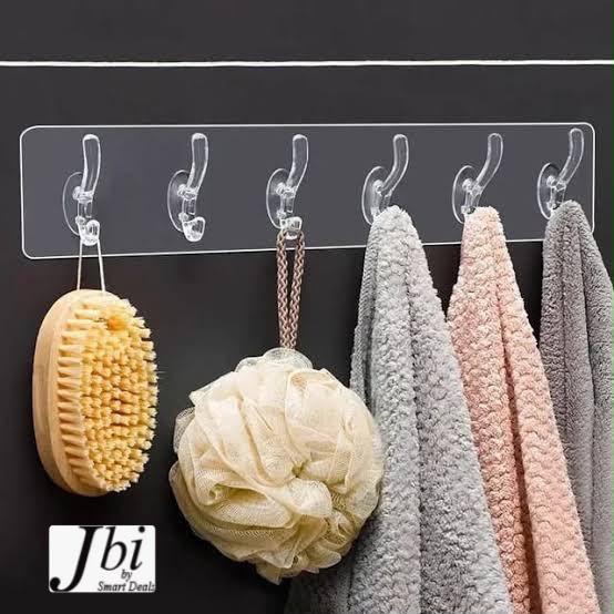 WhatsApp Image 2026-08-07 at 4.48.15 PM PLASTIC ADHESIVE 6 HOOK PATTI - Image 1