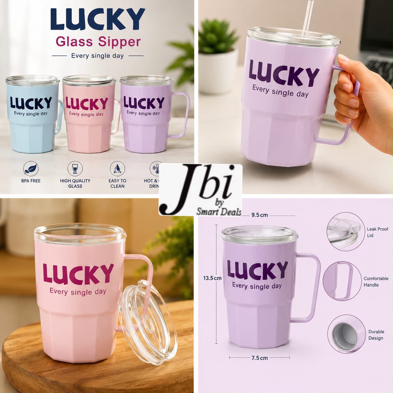 WhatsApp Image 2026-08-20 at 2.22.35 PM Be lucky to have a Luck Stylish Glass Sipper with Handle - Image 1