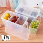 3 Section Plastic Food Storage Container - Image 4
