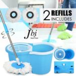 Easy Spin Magical Mop Set with  Bucket - 360° Rotating Microfiber Floor