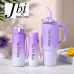 *Pack of 3pcs Multicolour Tumbler Bottle set with Shopper Packing (Mix/Random colour) - Image 3