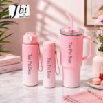 *Pack of 3pcs Multicolour Tumbler Bottle set with Shopper Packing (Mix/Random colour)