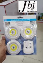 3 Pec Tap LED Light With Remote Control Cell Operated (Copy) - Image 2