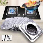 Silver Aluminium Foil Gas Stove Burner Covers 10Pcs - Image 2