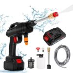 48V Cordless High Pressure Washer | Single Battery Portable Car & Bike Cleaning Water Spray Gun with Foam Bottle - Image 2
