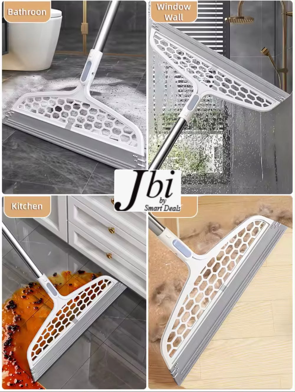 WhatsApp Image 2026-10-15 at 4.55.25 PM 180° Rotatable Silicone Magic Rubber Broom Mop - Image 1