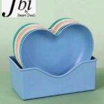 Pack Of 6 Heart Plate