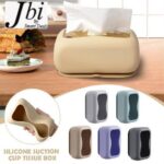 Silicone Suction Tissue Box Holder with Box Packing (Mix/Random colour)