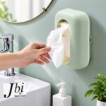 Silicone Suction Tissue Box Holder with Box Packing (Mix/Random colour) - Image 2
