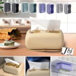 Silicone Suction Tissue Box Holder with Box Packing (Mix/Random colour) - Image 4