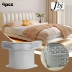 Pack of 4pcs Heavy Big Bed Sheets 4 Sides Lock Set - Image 3