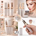 New Premium Square 2in1 EyeBrow and Facial Hair Remover with Box Packing